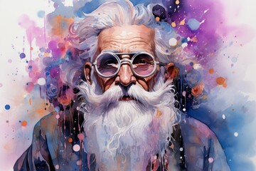 Wall Mural - a wise and revered oracle, gifted with prophetic visions and cosmic insight. - generative ai