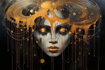 Wall Mural - a wise and revered oracle, gifted with prophetic visions and cosmic insight. - generative ai