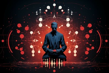 Wall Mural - A calculating and cunning strategist, outmaneuvering opponents with tactical brilliance. - Generative AI