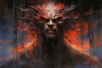 Wall Mural - A fearless and mighty berserker, unleashing devastating attacks with unbridled fury. - Generative AI