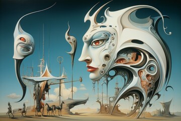Wall Mural - A skilled and adaptable shape-shifter, assuming different forms to suit various situations. - Generative AI
