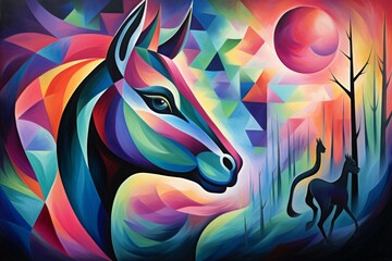 Wall Mural - A skilled and adaptable shape-shifter, assuming different forms to suit various situations. - Generative AI