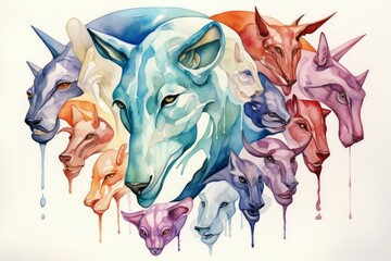 Wall Mural - A skilled and adaptable shape-shifter, assuming different forms to suit various situations. - Generative AI