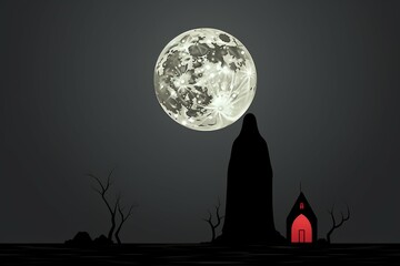 Canvas Print - A mysterious and enigmatic hermit, dwelling in solitude and possessing ancient wisdom. - Generative AI
