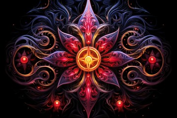 Canvas Print - A master of illusion magic, deceiving enemies with vivid phantasms and trickery. - Generative AI