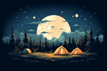 Poster - Camping - Generative AI