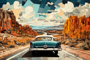 Wall Mural - Road trips - Generative AI