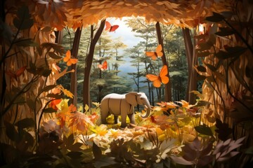 Wall Mural - Wildlife sanctuaries - Generative AI