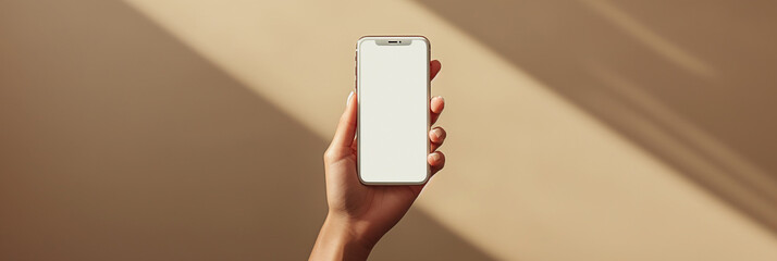 Photo of female hands with smartphone