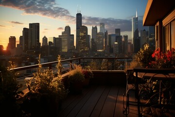 Poster - Rooftop views - Generative AI