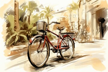 Vintage bicycles - Generative AI