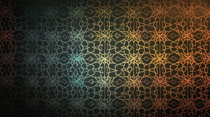 Wall Mural - A colorful patterned wall with a lot of small dots