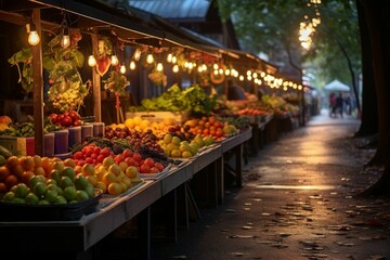 Canvas Print - Summer markets - Generative AI