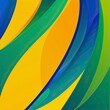 © NabilBin - Bright abstract background in Brazilian colors