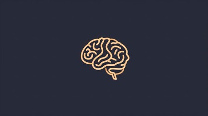 Brain Logo design vector template, brain drawing