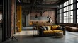 © Mudassir - Industrial loft bar style.