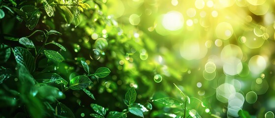 green macro abstract wallpaper with perfect light and blurred background to enhance the depth
