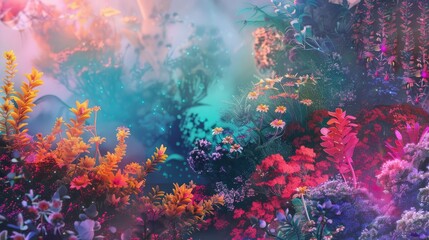 Poster - colorful and vivid backdrop