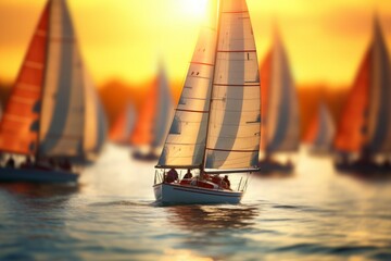 Poster - Summer sailing regattas - Generative AI