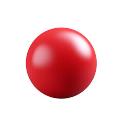 Wall Mural - red ball isolated on white