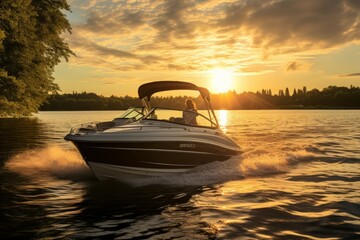 Canvas Print - Summer boating - Generative AI