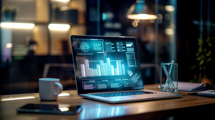 Poster - modern SEO optimization system digital framework business promotion digital marketing digital software technology 