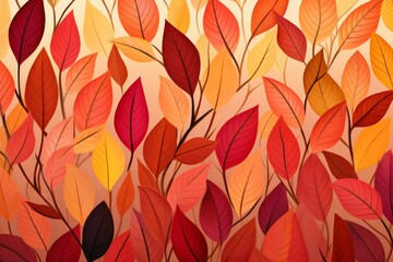 Canvas Print - Fall foliage - Generative AI