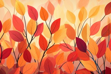 Poster - Fall foliage - Generative AI