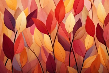 Canvas Print - Fall foliage - Generative AI