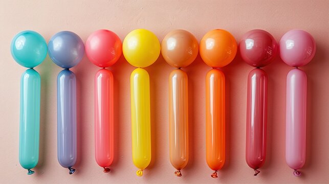 Spectrum Soirée: Balloons and Tubes Set the Scene on Beige