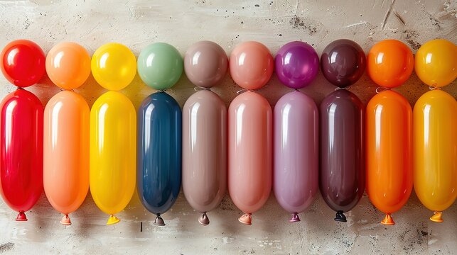 Spectrum Soirée: Balloons and Tubes Set the Scene on Beige