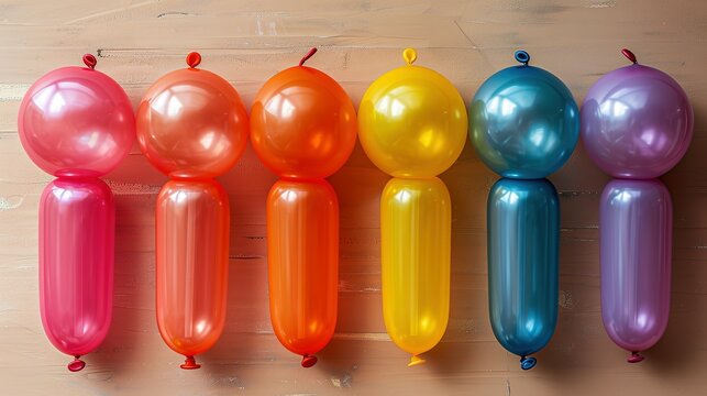 Color Carnival: Balloons and Tubes Create a Festive Flair