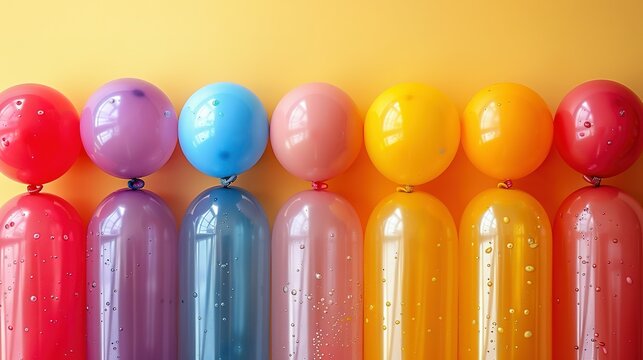 Color Carnival: Balloons and Tubes Create a Festive Flair