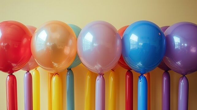 Color Carnival: Balloons and Tubes Create a Festive Flair