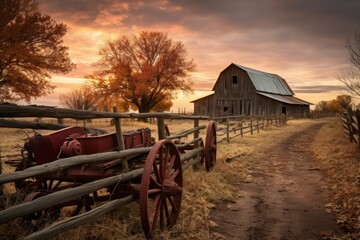 Canvas Print - Rustic scenes - Generative AI