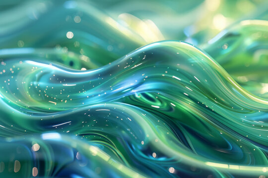 Abstract transparent material wavy background