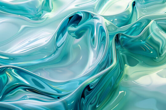 Abstract transparent material wavy background