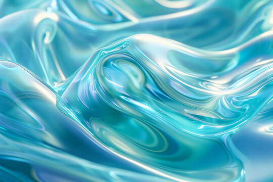 Abstract transparent material wavy background