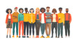 © PNG Stocks - Illustration of a group of people isolated on a transparent background, PNG, Ai