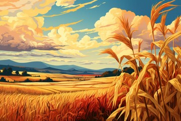 Poster - Cornfields - Generative AI