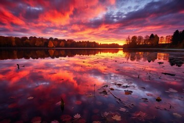 Wall Mural - Autumn skies - Generative AI