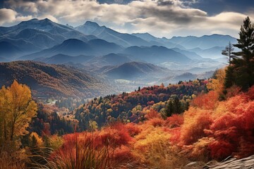 Canvas Print - Mountain views - Generative AI