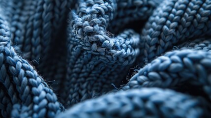 Wall Mural - Close up image of textile clothing pattern captured in macro photography