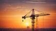 © CStock - Silhouette of big crane and building construction