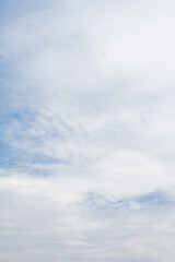 Calm blue sky with clouds