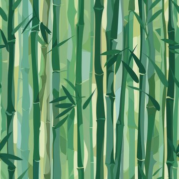 seamless pattern of bamboo stalks