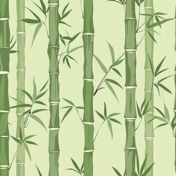 seamless pattern of bamboo stalks