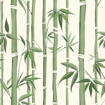 seamless pattern of bamboo stalks