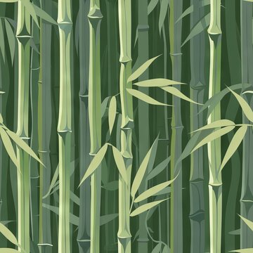 seamless pattern of bamboo stalks