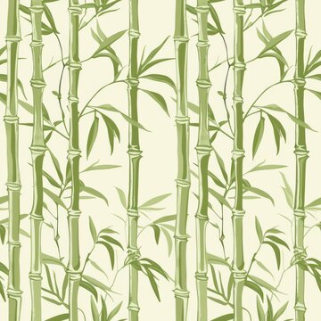 seamless pattern of bamboo stalks